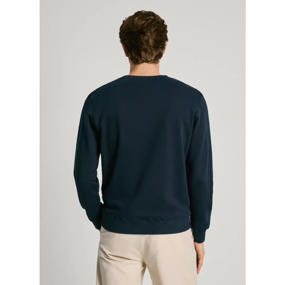 Pepe Jeans Ronde Hals Sweatshirt met Logo Green Heren
