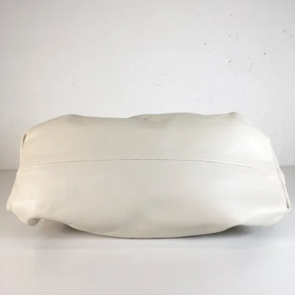 Bottega Veneta Vintage Pre-owned Leather shoulder-bags White Dames