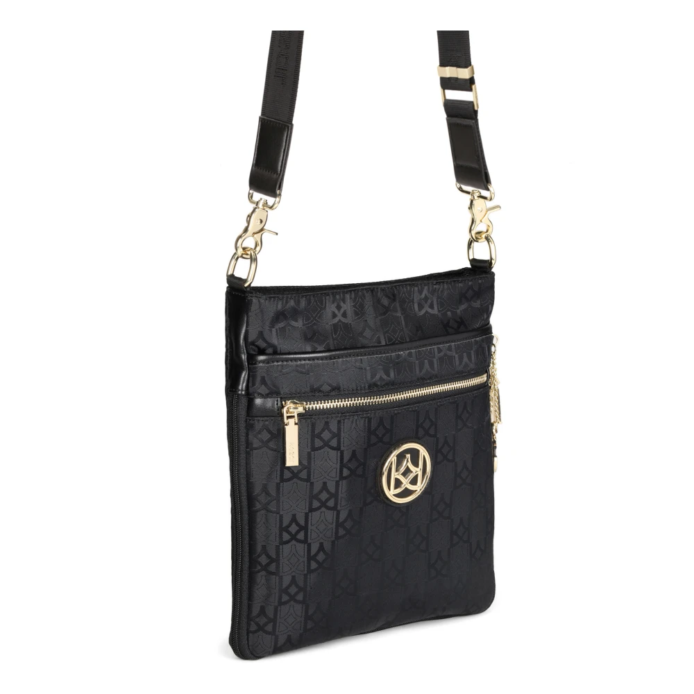 Kazar Dames zwarte messenger tas Black Dames