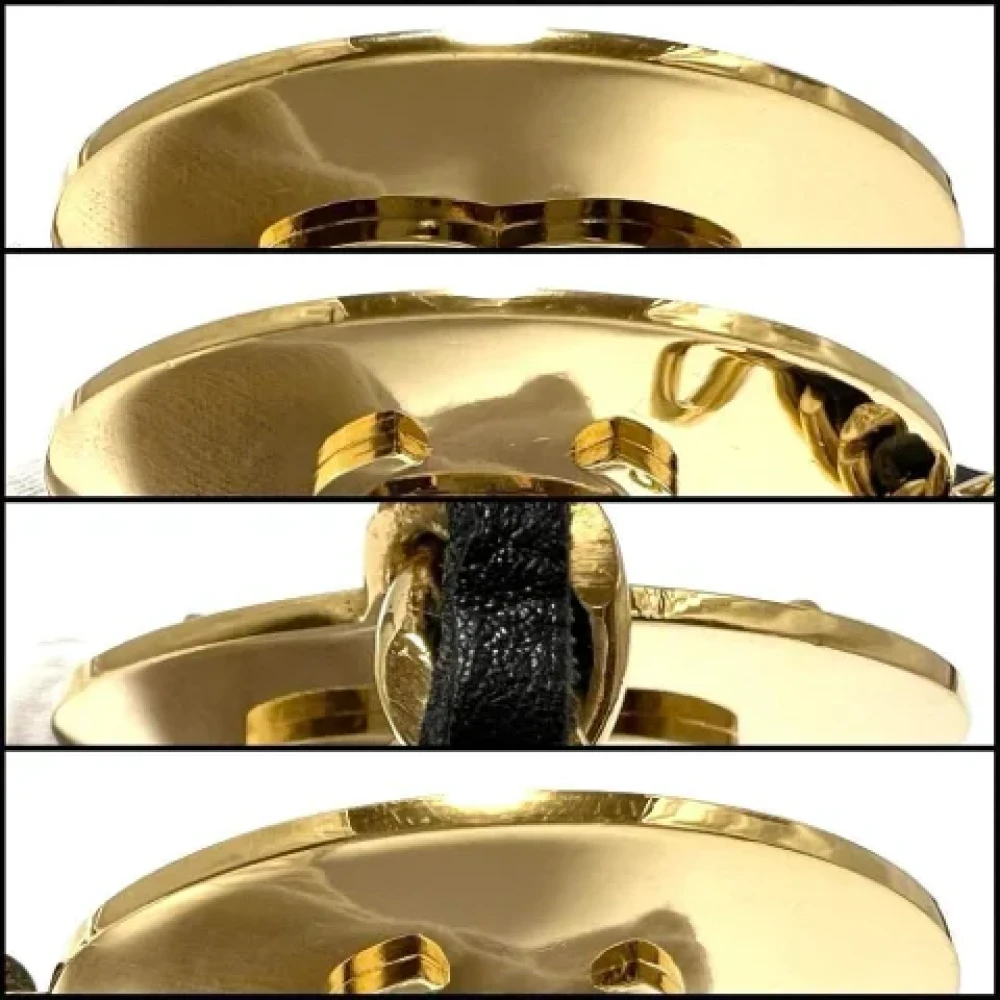 Chanel Vintage Pre-owned Metal chanel-jewelry Black Dames