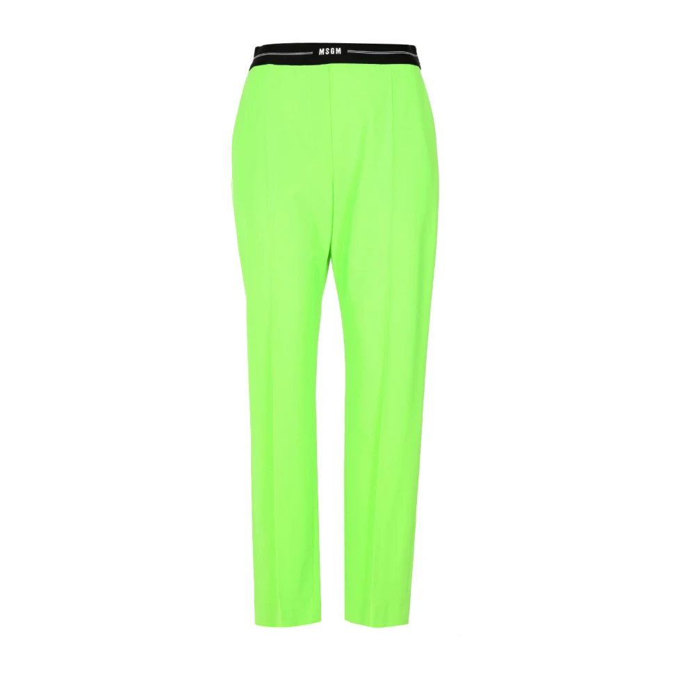 Msgm - Trousers > Chinos - Green - Msgm - Modalova