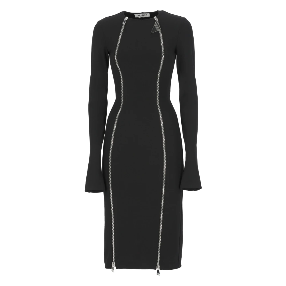 The Attico Women's Black Midi Dress