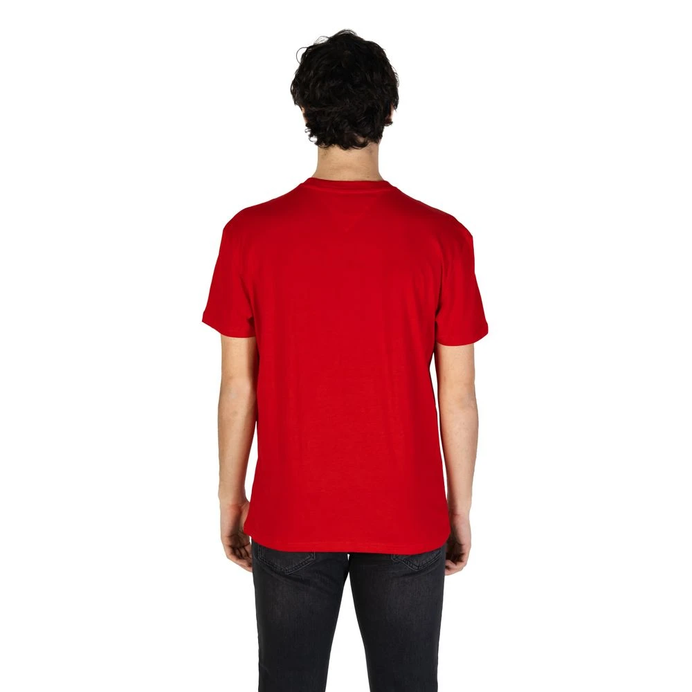 Tommy Jeans Rood Katoenen T-shirt Lente Zomer Collectie Red Heren