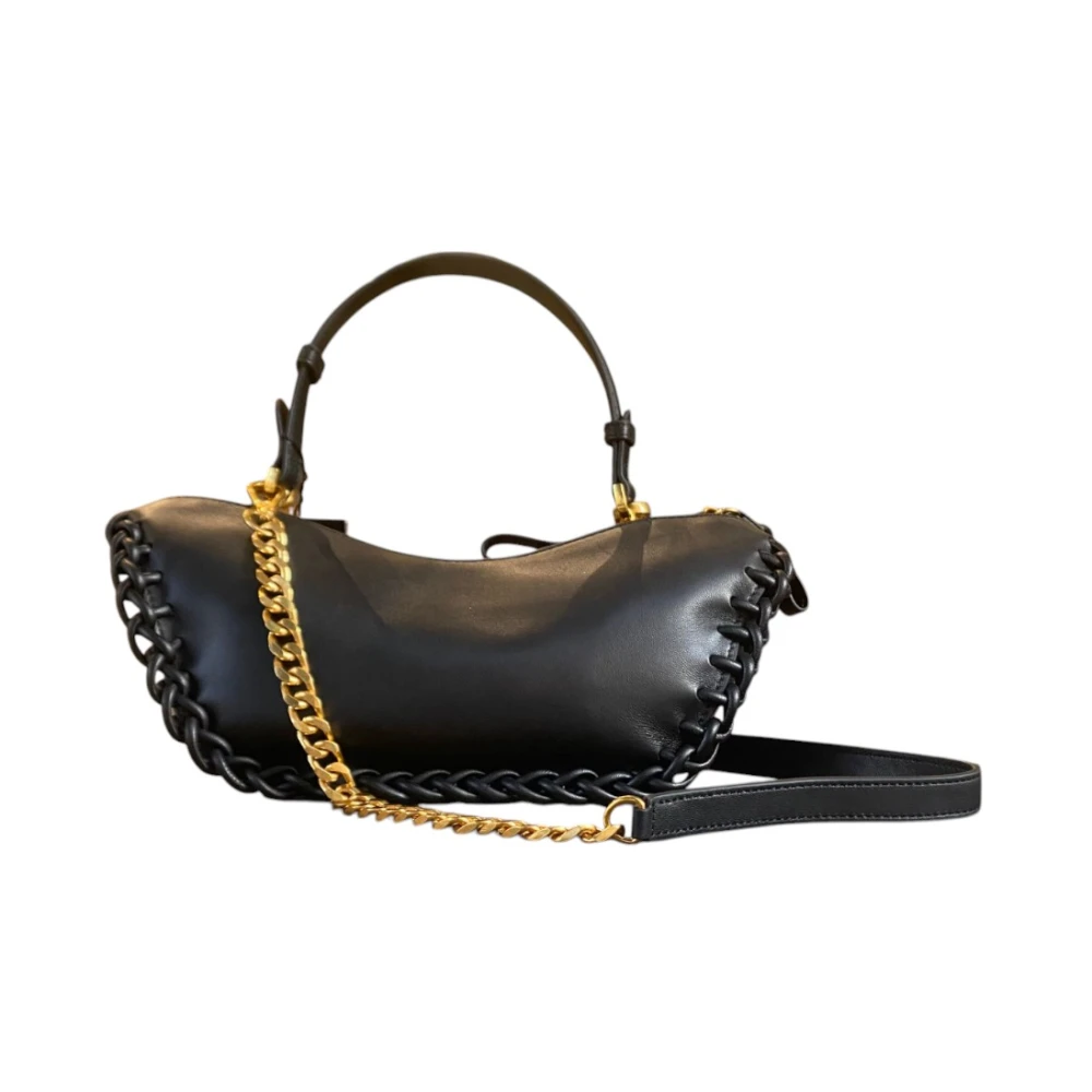 La Carrie Stijlvolle Leren Tas Black Dames