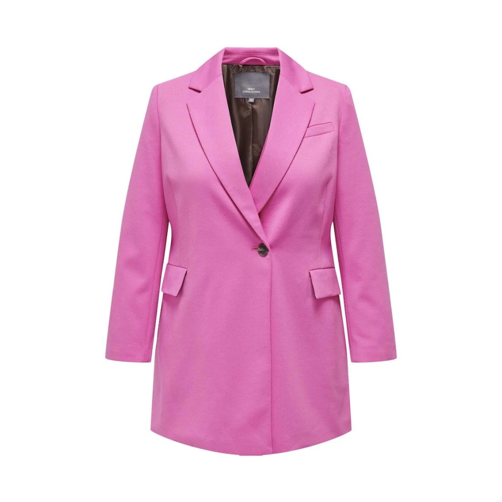 Only Carmakoma Roze Carcassie Coat Pink Dames
