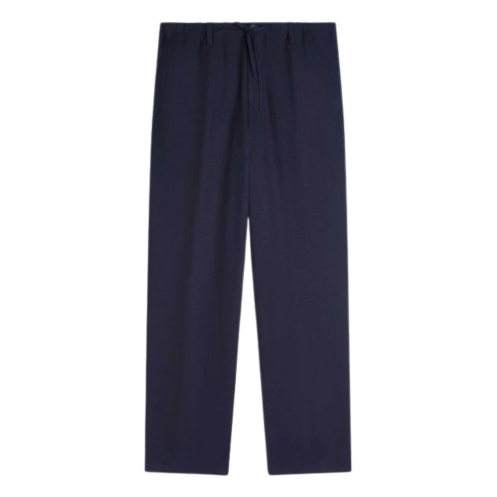Dries Van Noten Blue Straight Trousers - Male - Straight Trousers - M - Trousers