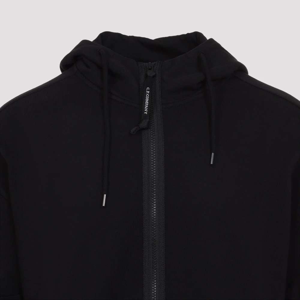 C.P. Company Zwarte Sweatshirt Upgrade Garderobe Moderne Man Black Heren