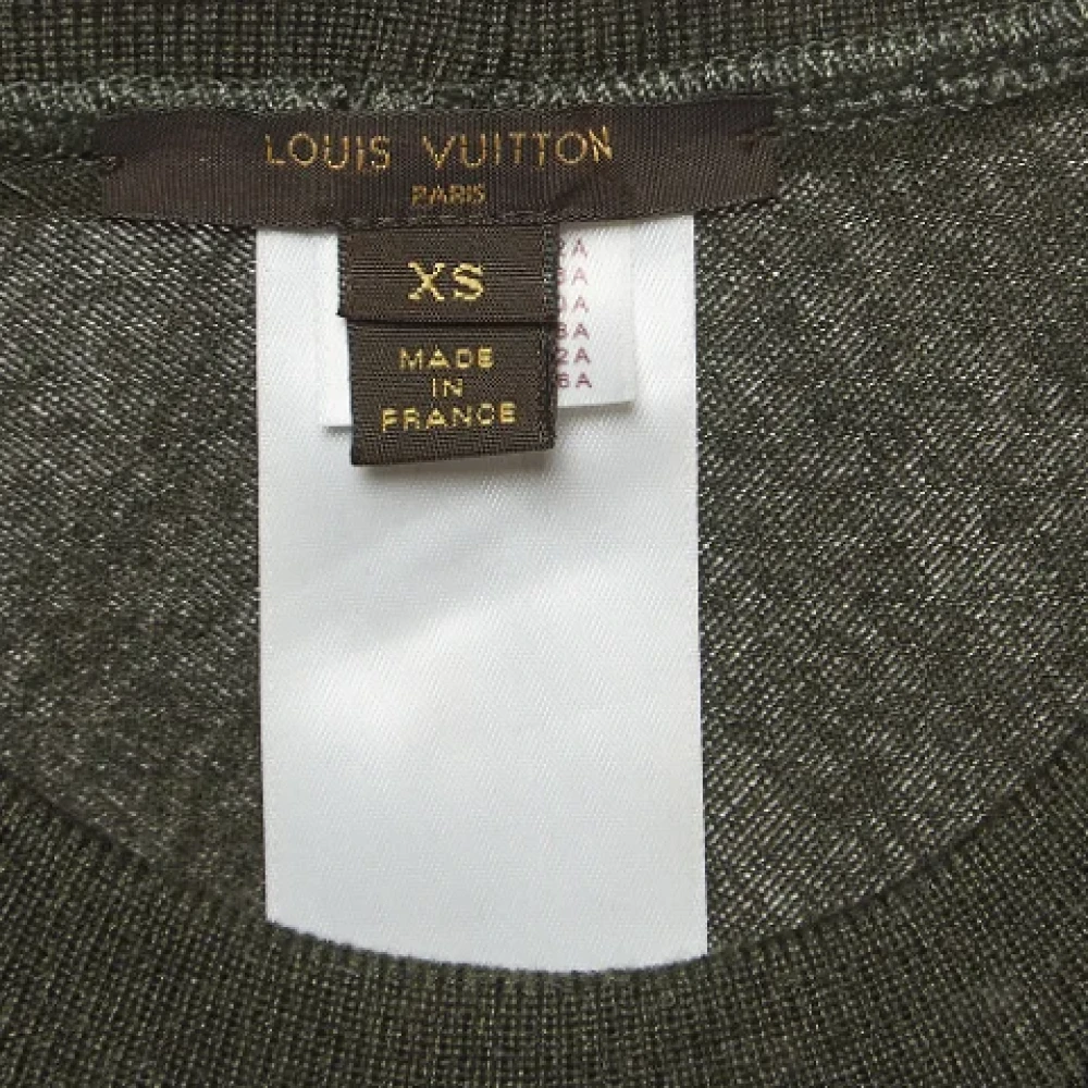 Louis Vuitton Vintage Pre-owned Knit tops Green Dames