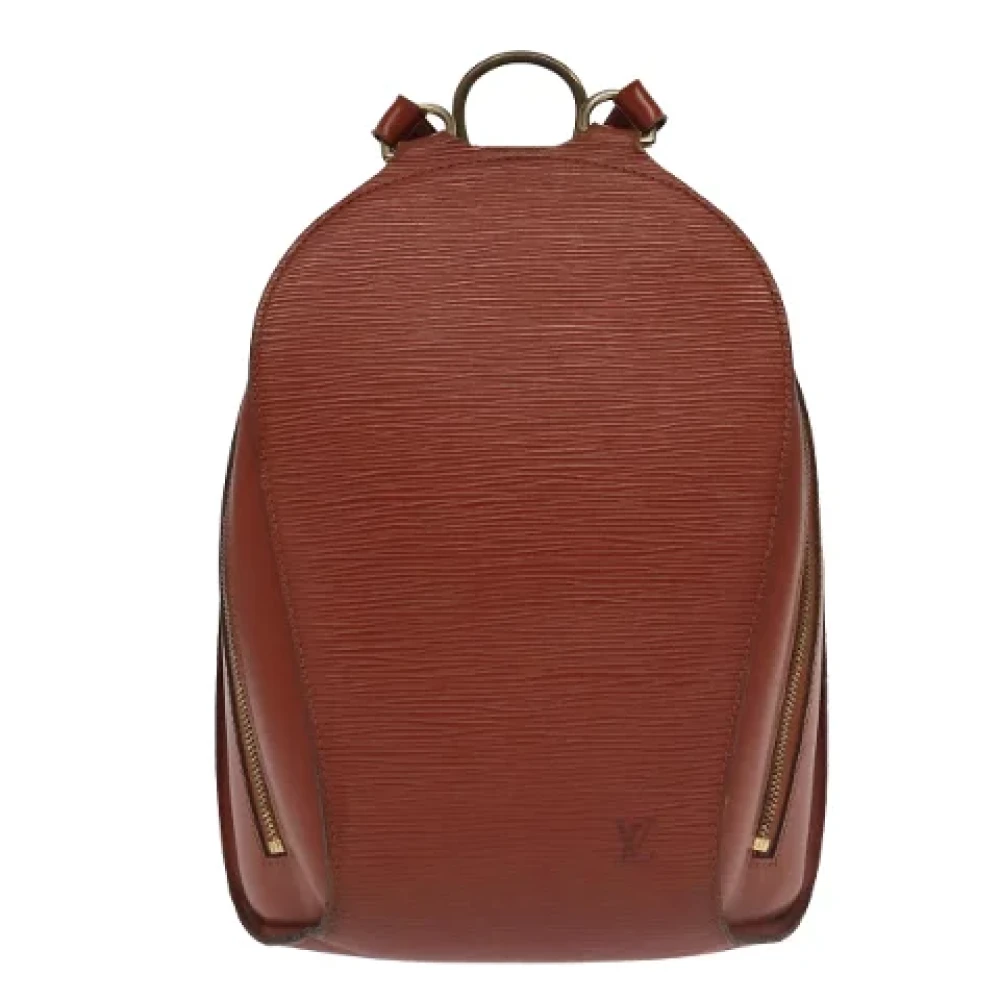 Louis Vuitton Vintage Pre-owned Leather backpacks Brown Dames