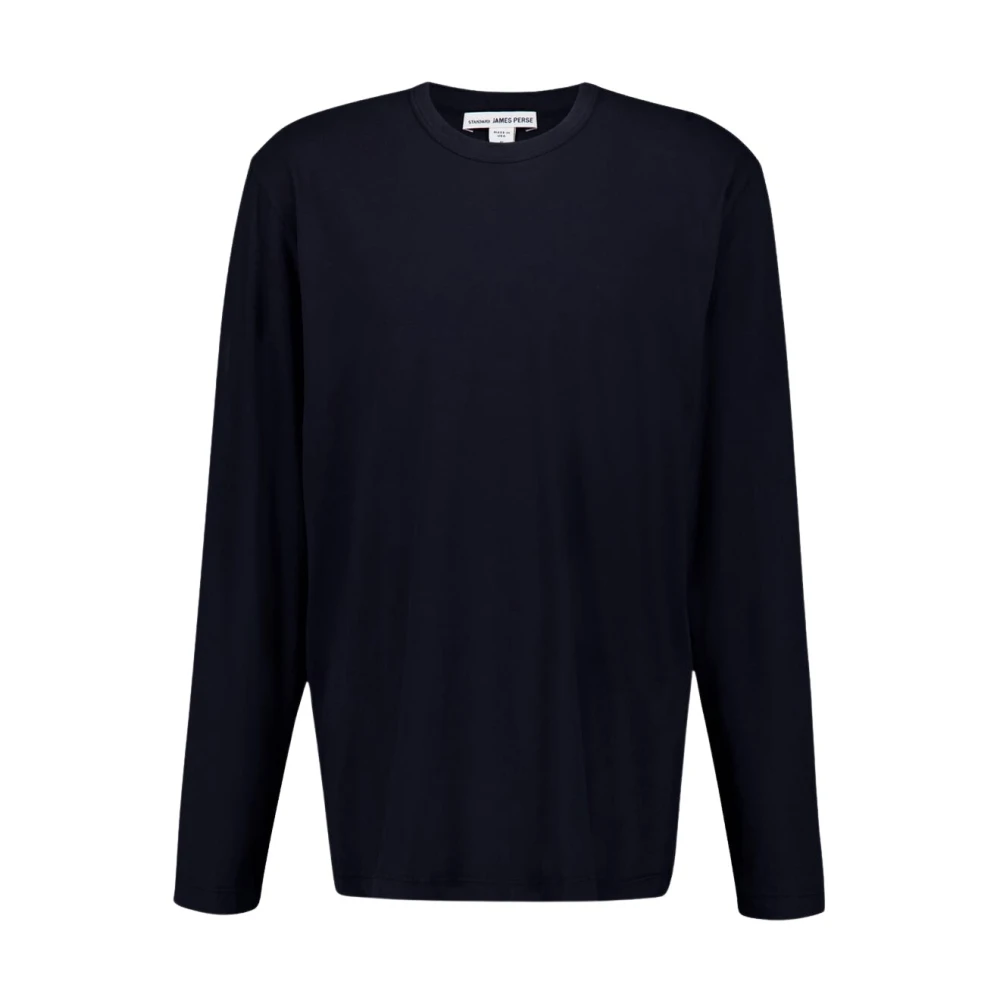 James Perse Zachte Gebreide Crew Neck Trui Blue Heren