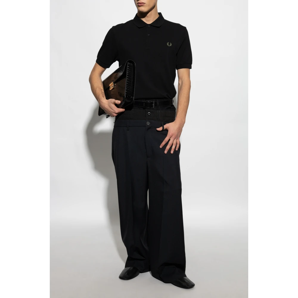 Comme des Garçons Polo met logo Black Heren