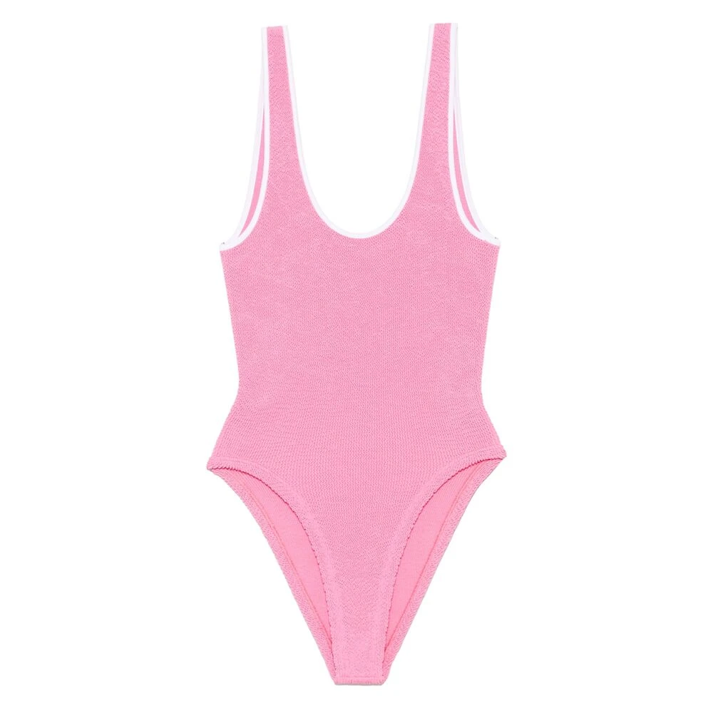 Hunza G Bubblegum Pink Beachwear Pink Dames