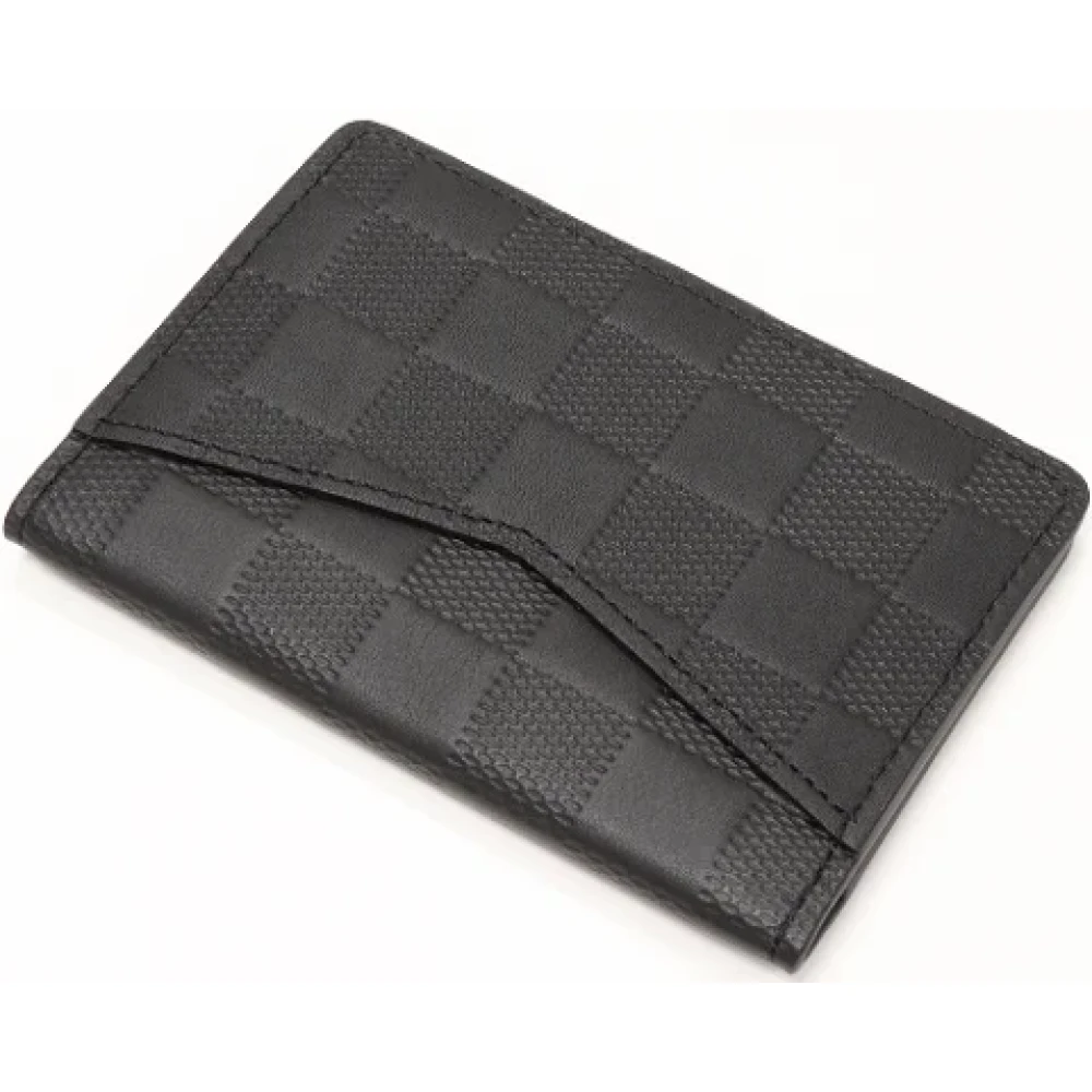 Louis Vuitton Vintage Pre-owned Canvas wallets Black Heren