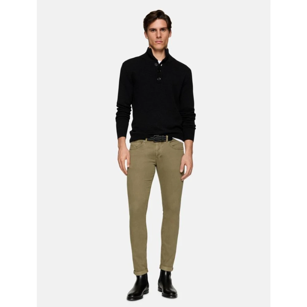 Dondup Groene Jeans George Stijlvolle Denim Green Heren