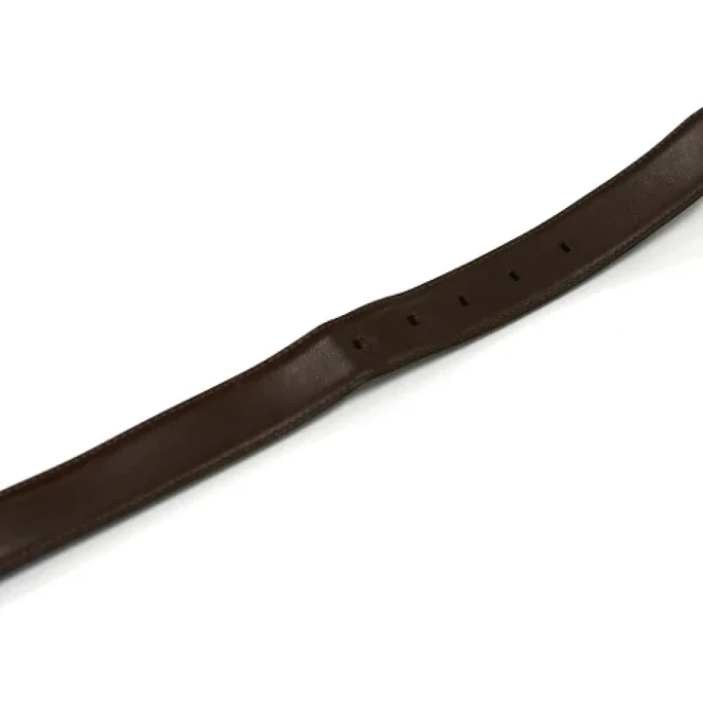 Bvlgari Vintage Pre-owned Leather belts Black Heren