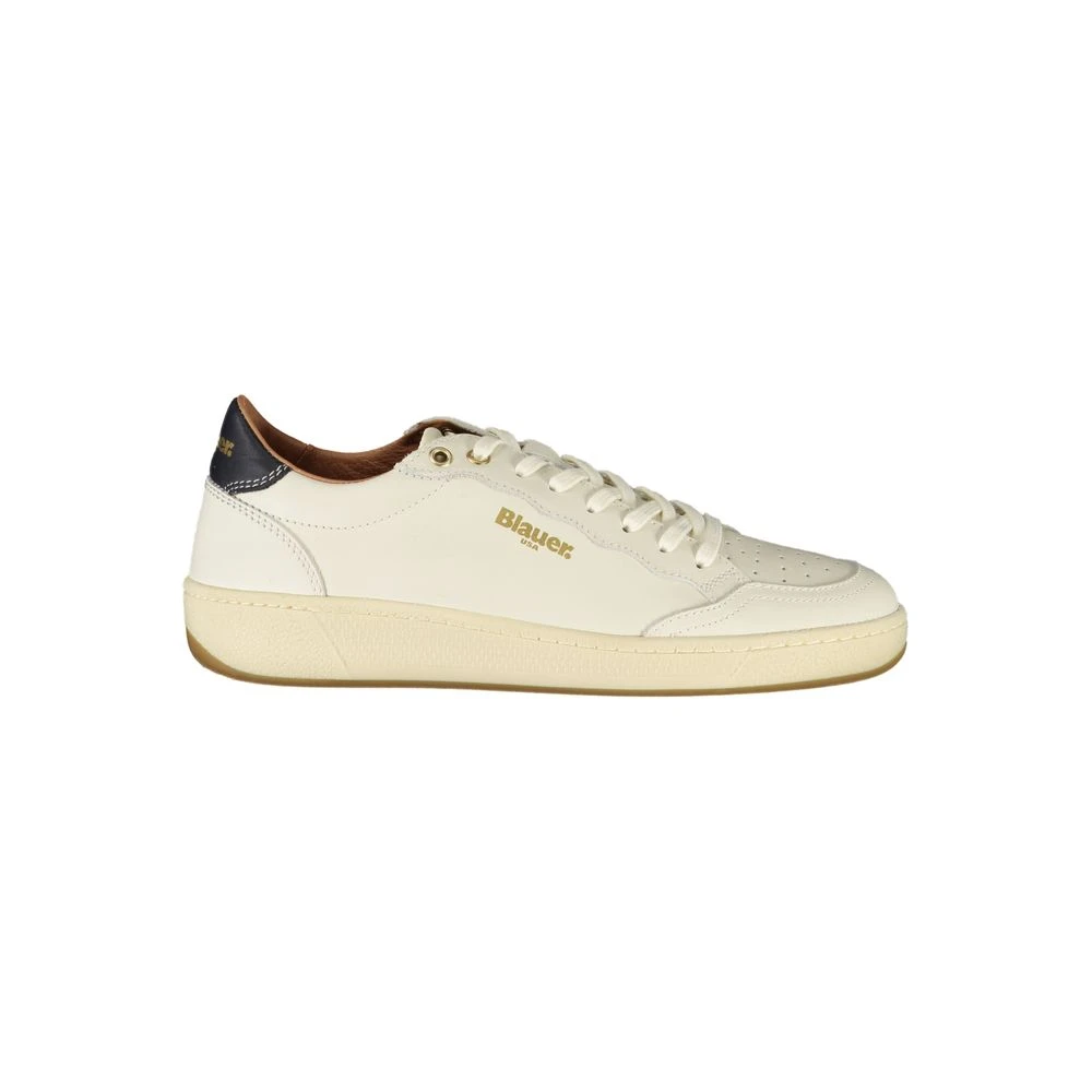 Blauer White Leather Women Sneaker - Female - Sneakers - White - 4 Uk - Shoes