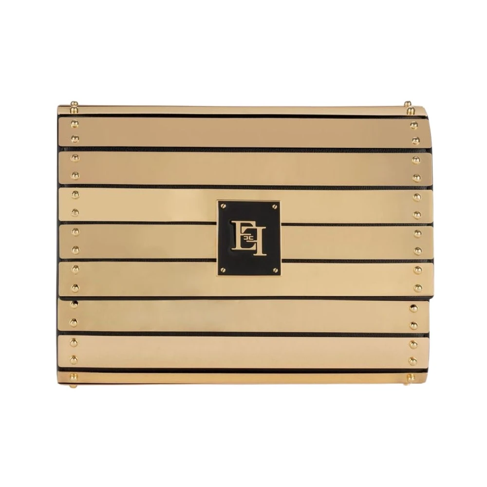 Elisabetta Franchi Metalen Tas Accessoires Black Dames