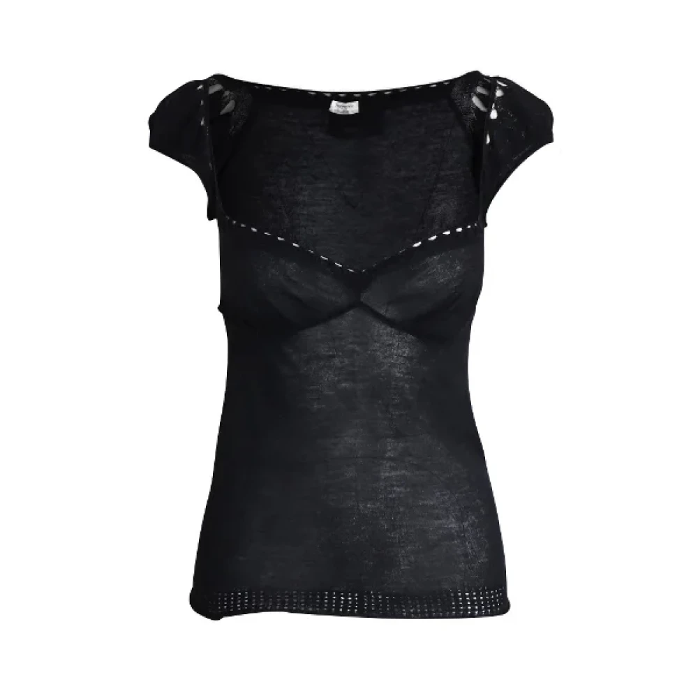 Yves Saint Laurent Vintage Pre-owned Fabric tops Black Dames