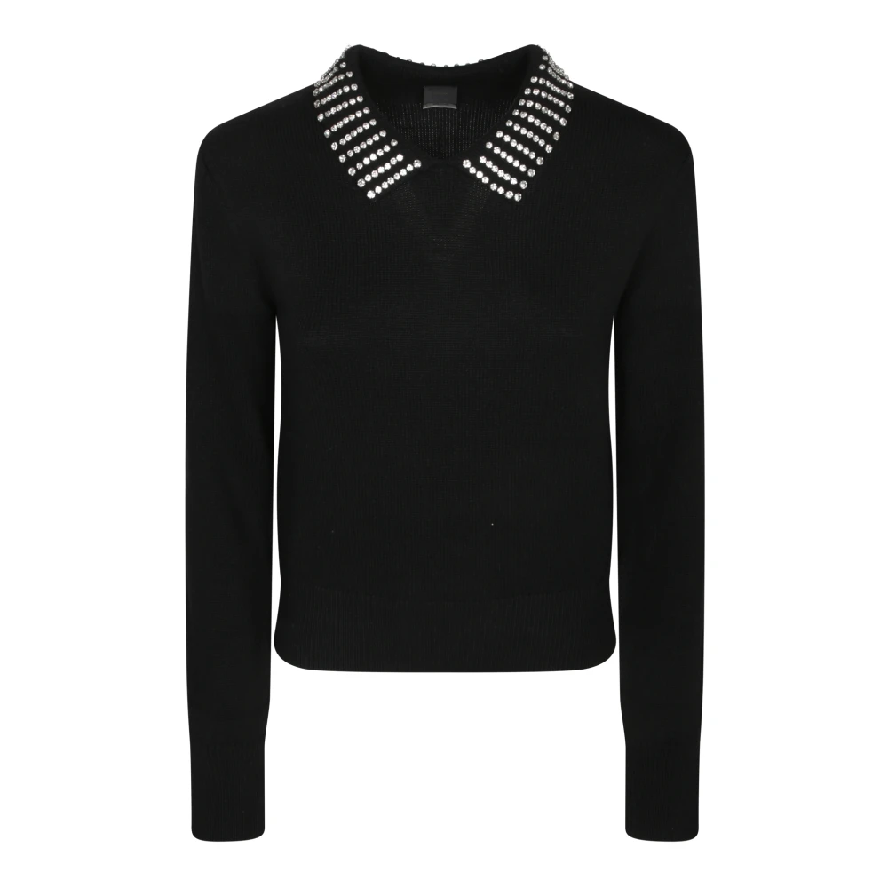 Pinko Women's Black Polo Sweater