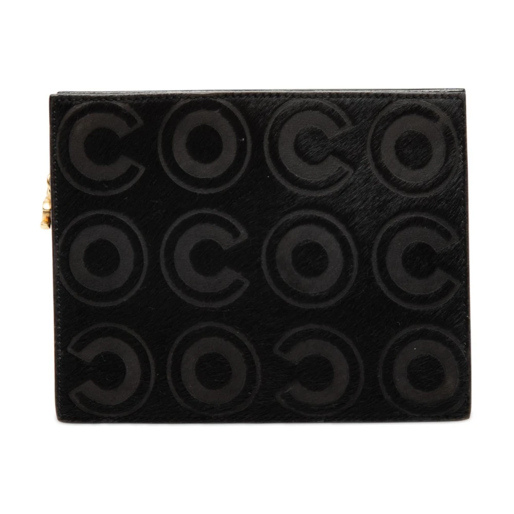 Chanel Vintage Women's Black Pre-Owned Novelty Clutch