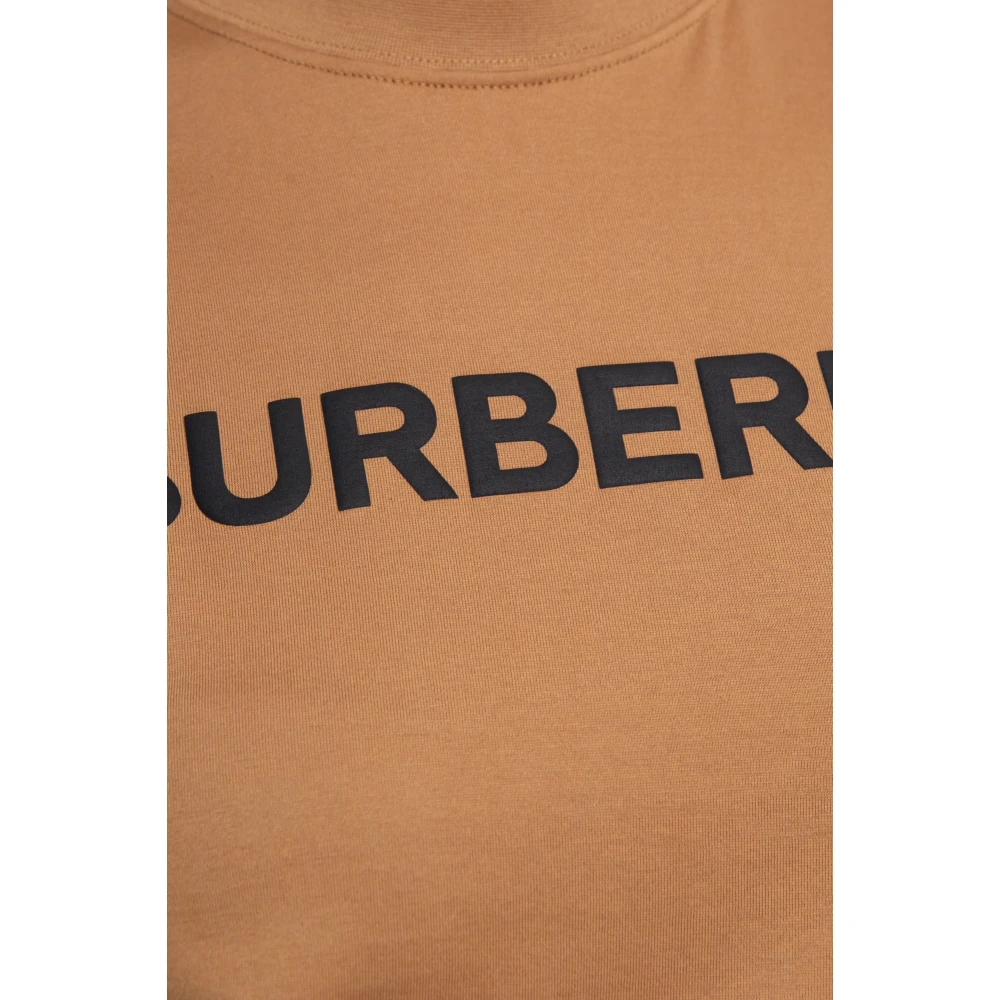 Burberry T-shirt met logo Brown Dames