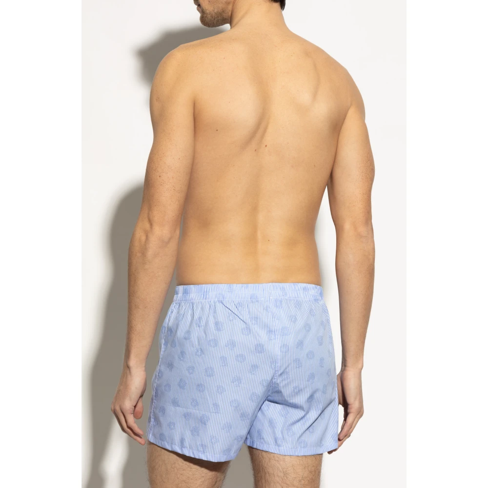 Versace Katoenen boxershorts Blue Heren