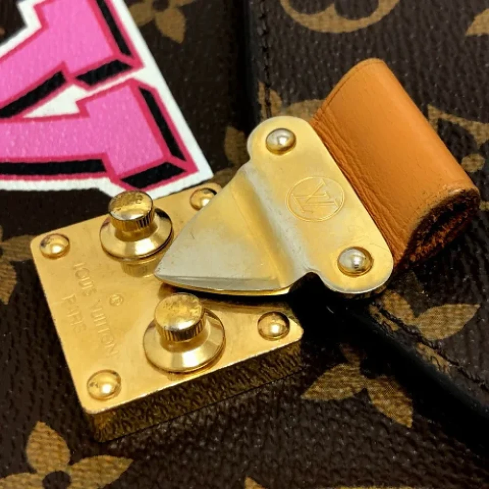 Louis Vuitton Vintage Pre-owned Cotton louis-vuitton-bags Brown Dames