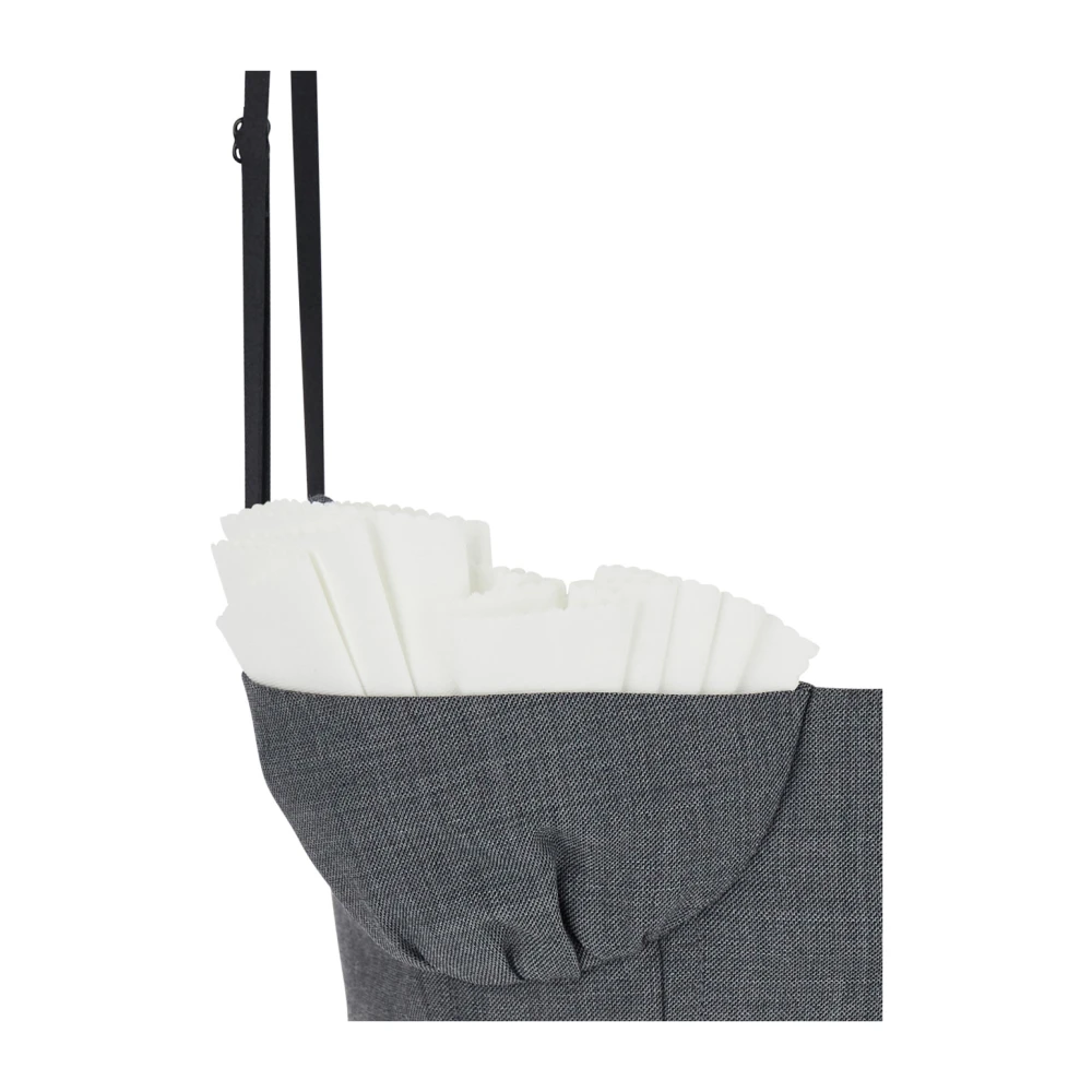 Shushu Tong Grijze Mouwloze Ruche Wol Zijde Top Gray Dames