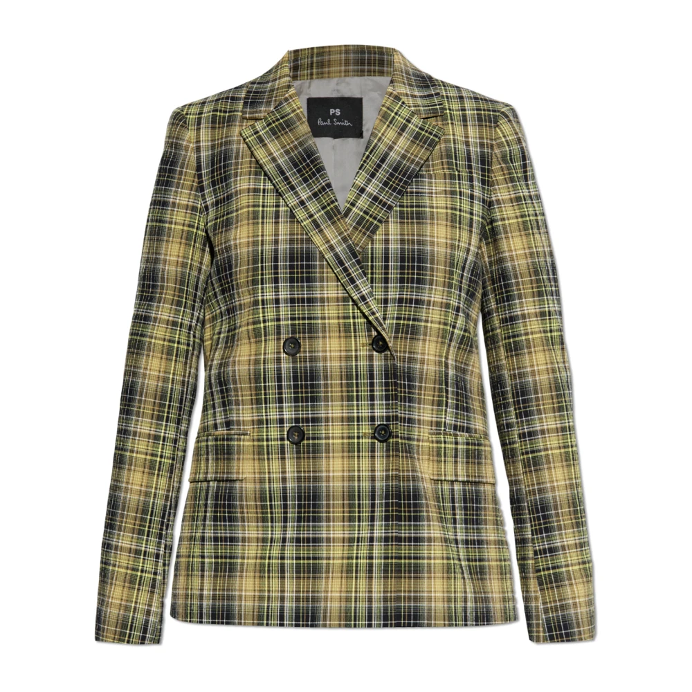 PS By Paul Smith Blazer met ruitpatroon Green Dames