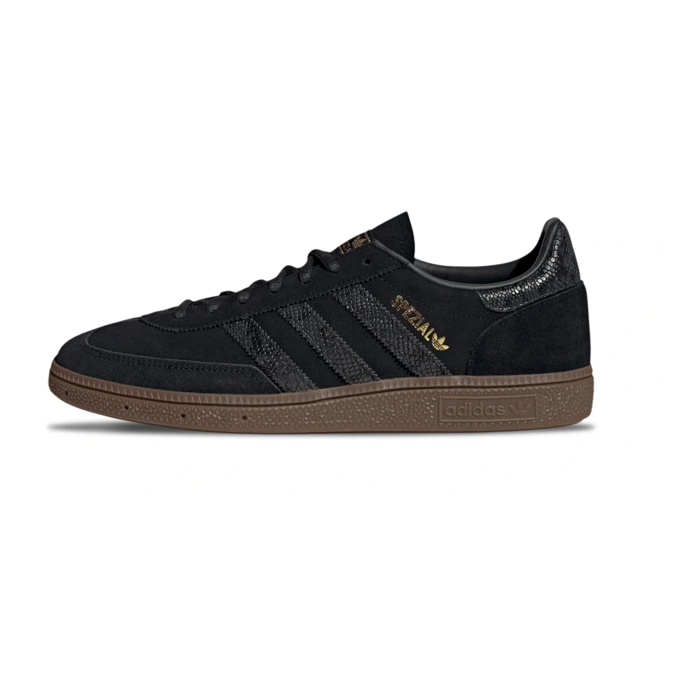 Adidas Handball Spezial, Men's Black Leather Court Shoes, Size 9 - Image 3
