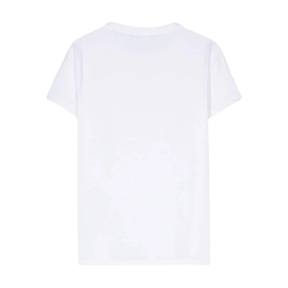 Calvin Klein Wit T-shirt met reliëflogo White Dames