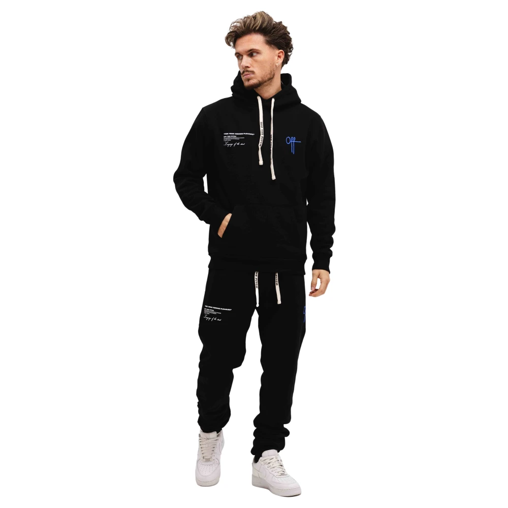 Off The Pitch Neo Heren Trainingspak Zwart Blauw Blue Heren
