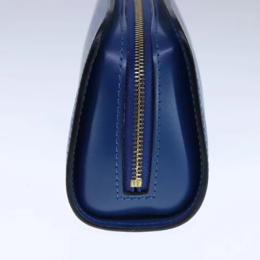 Louis Vuitton Vintage Pre-owned Leather pouches Blue Dames