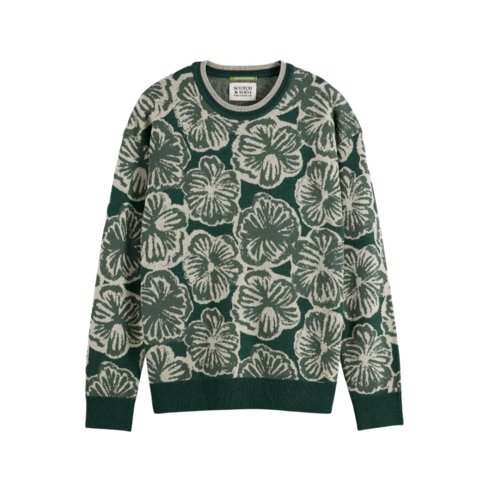 Scotch & Soda Stijlvolle Sweater voor Mannen Green Heren