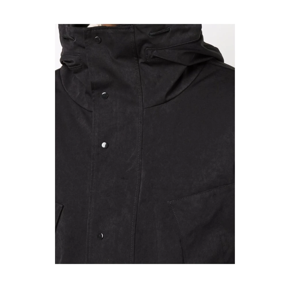 Ten C Zwarte Hoge Nek Donsjas Black Heren