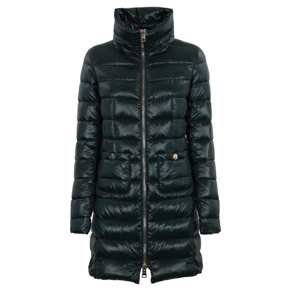 Herno Blauwe Gewatteerde Pufferjas Blue Dames