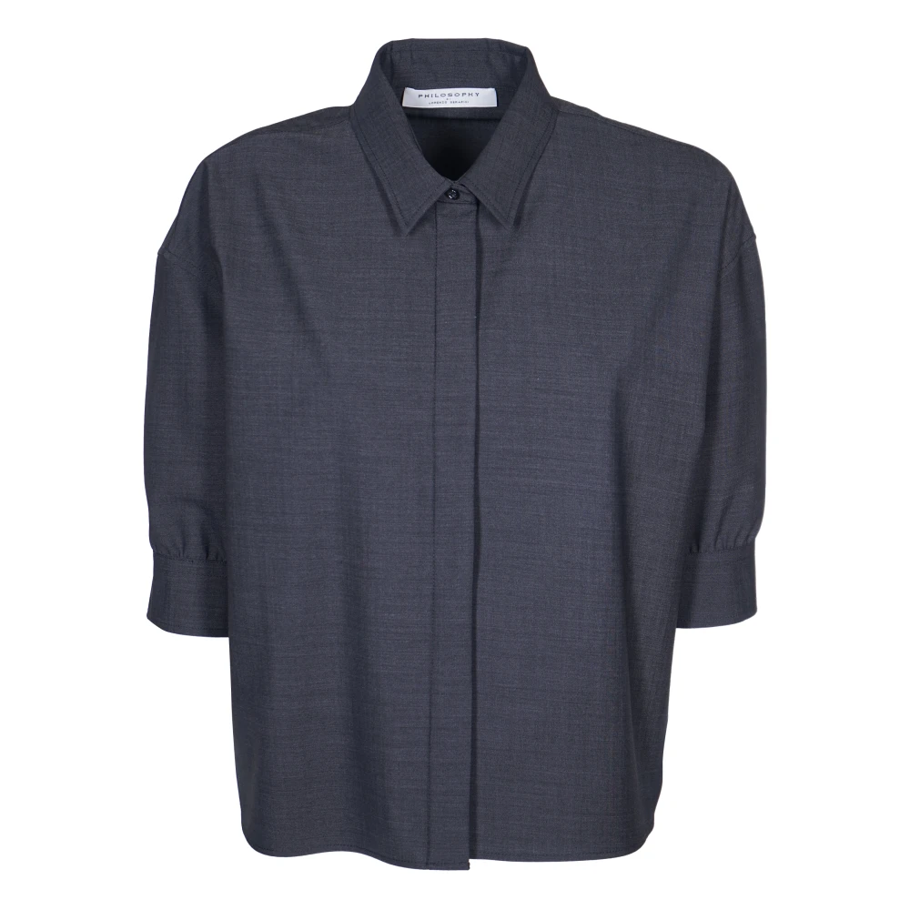Philosophy di Lorenzo Serafini Grijze Overhemden van Lorenzo Serafini Gray Dames