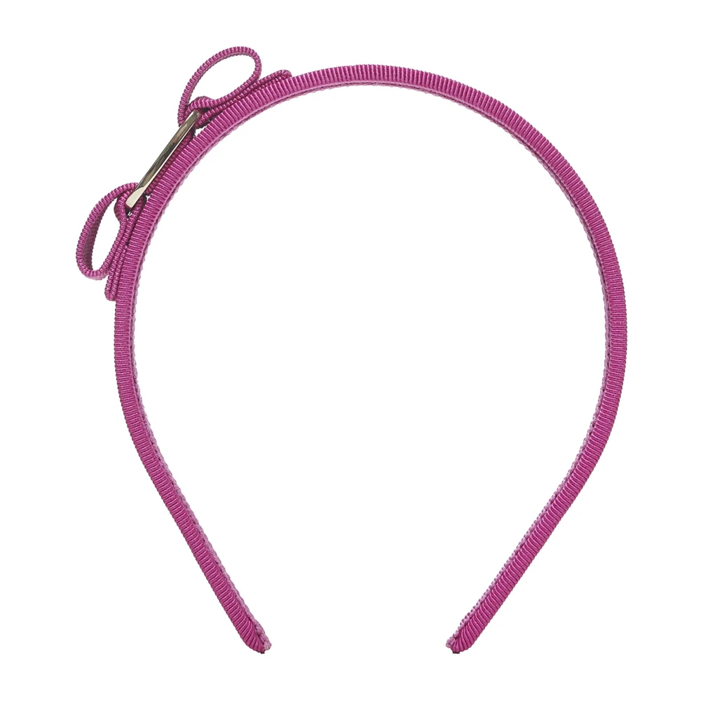 Salvatore Ferragamo Vara Bow Haarband met Logo Gesp Pink Dames