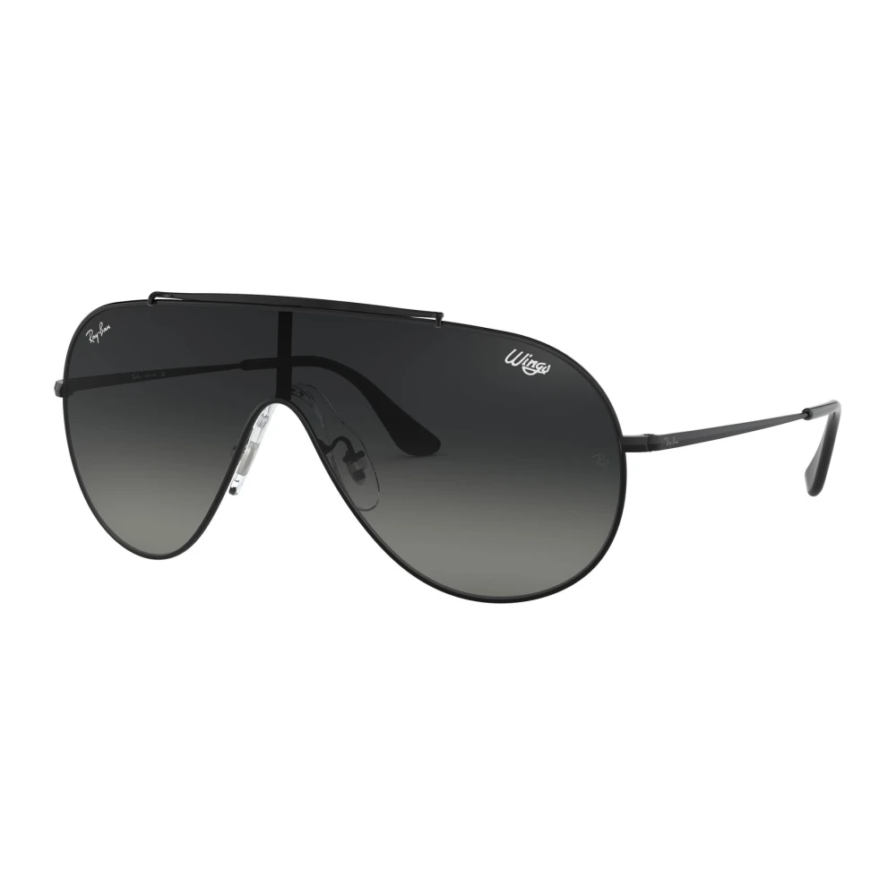Ray-Ban Unisex Black Sunglasses,, Wings Rb 3597 Sunglasses /Grey Shaded Medium