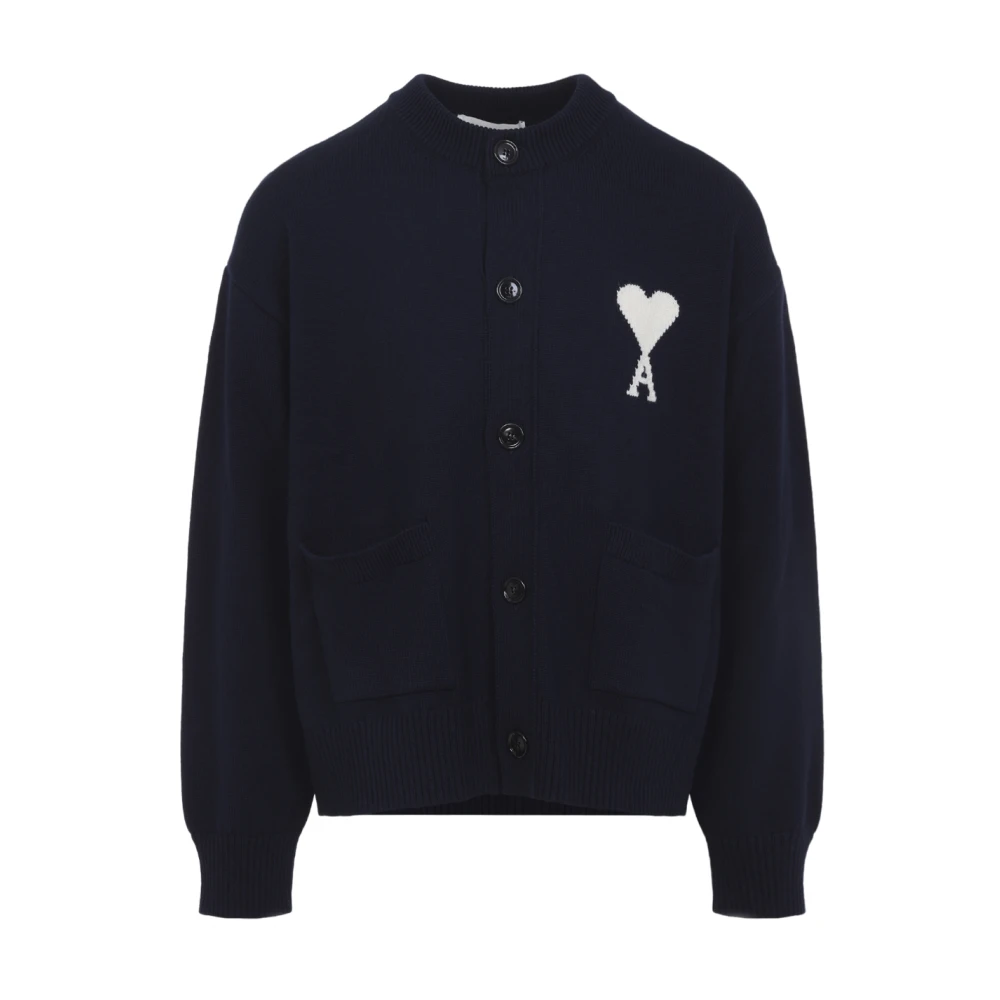 Ami Paris Uomo Blu Maglie, S, New,