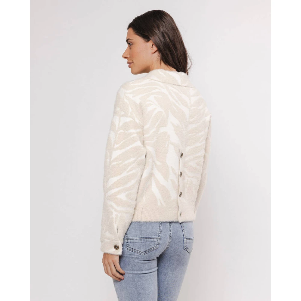 Rino&Pelle Bubbly Boxy Jacket Beige Dames