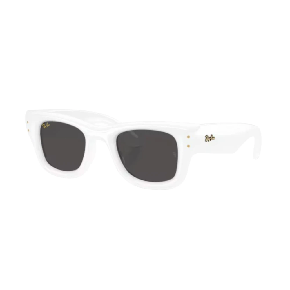 Ray-Ban Unisex Sunglass Wayfarer Puffer - Frame color: White, Lens color: Ultra Black - Image 8