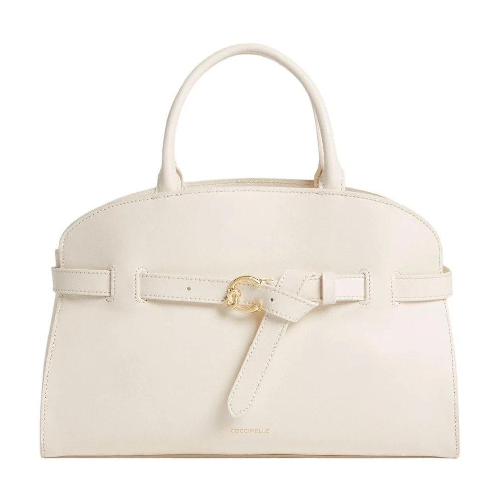 Coccinelle Women's White Sabine Medium Leather Bag - Handbags - One Size - Bags
