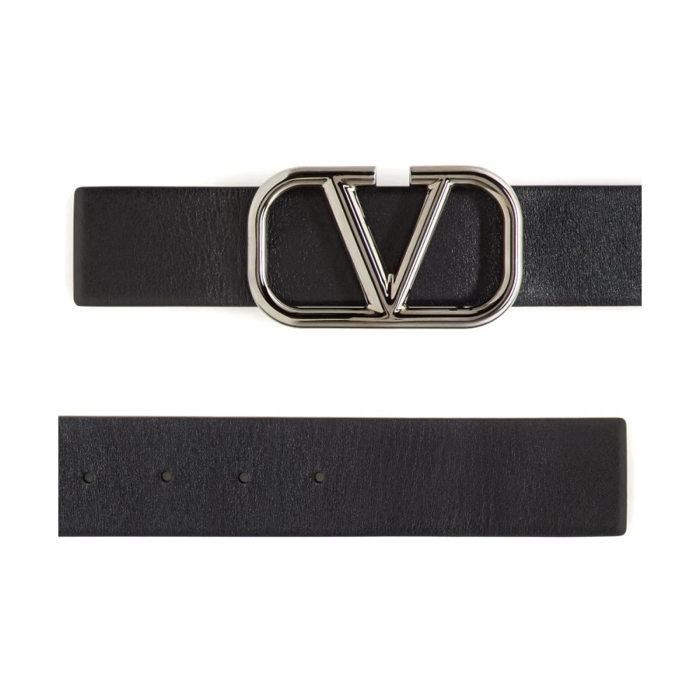 Valentino Garavani Zwarte Riemen voor Mannen Stijlvol Ss25 Black Heren