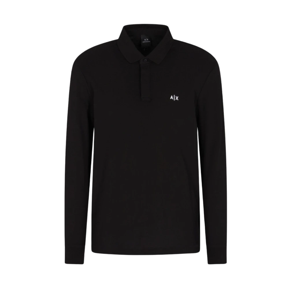 Armani Exchange Mannelijk Zwart Tops Heren, S, Katoen, Xm 001288 Af 17321 Polo