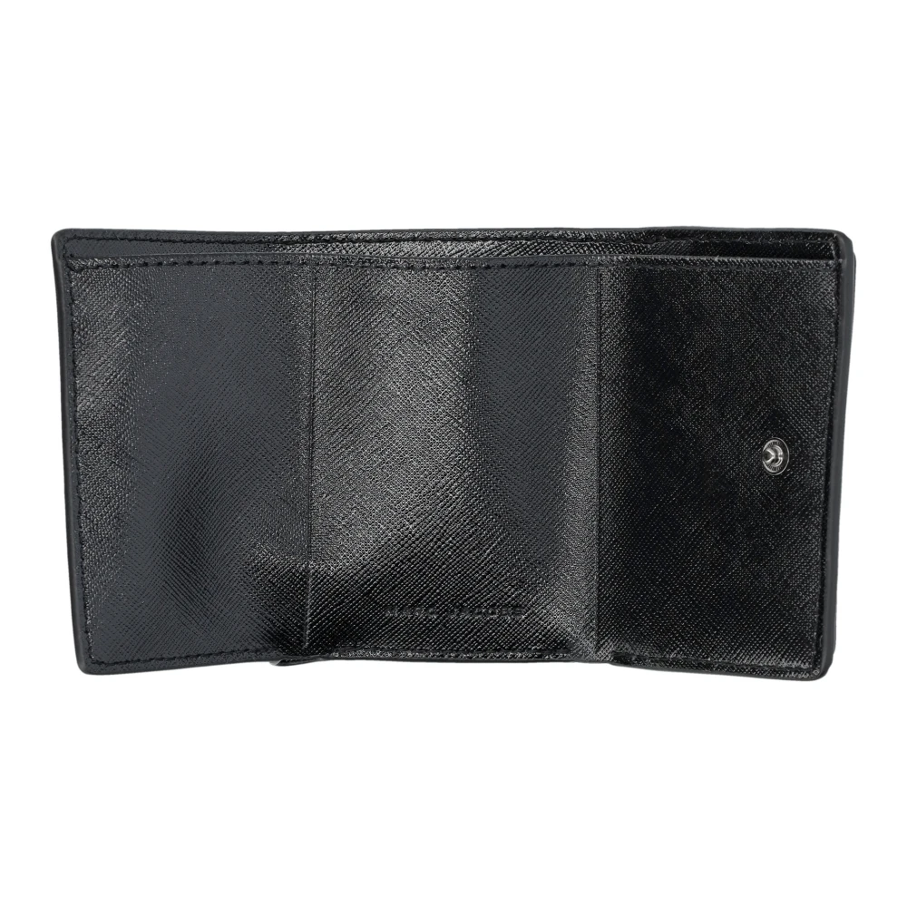 Marc Jacobs Klassieke Zwarte Leren Portemonnee Black Dames