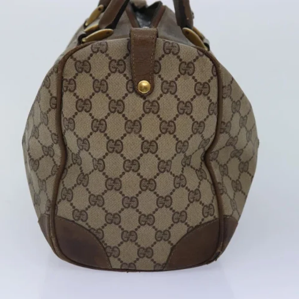 Gucci Vintage Pre-owned Leather handbags Beige Dames