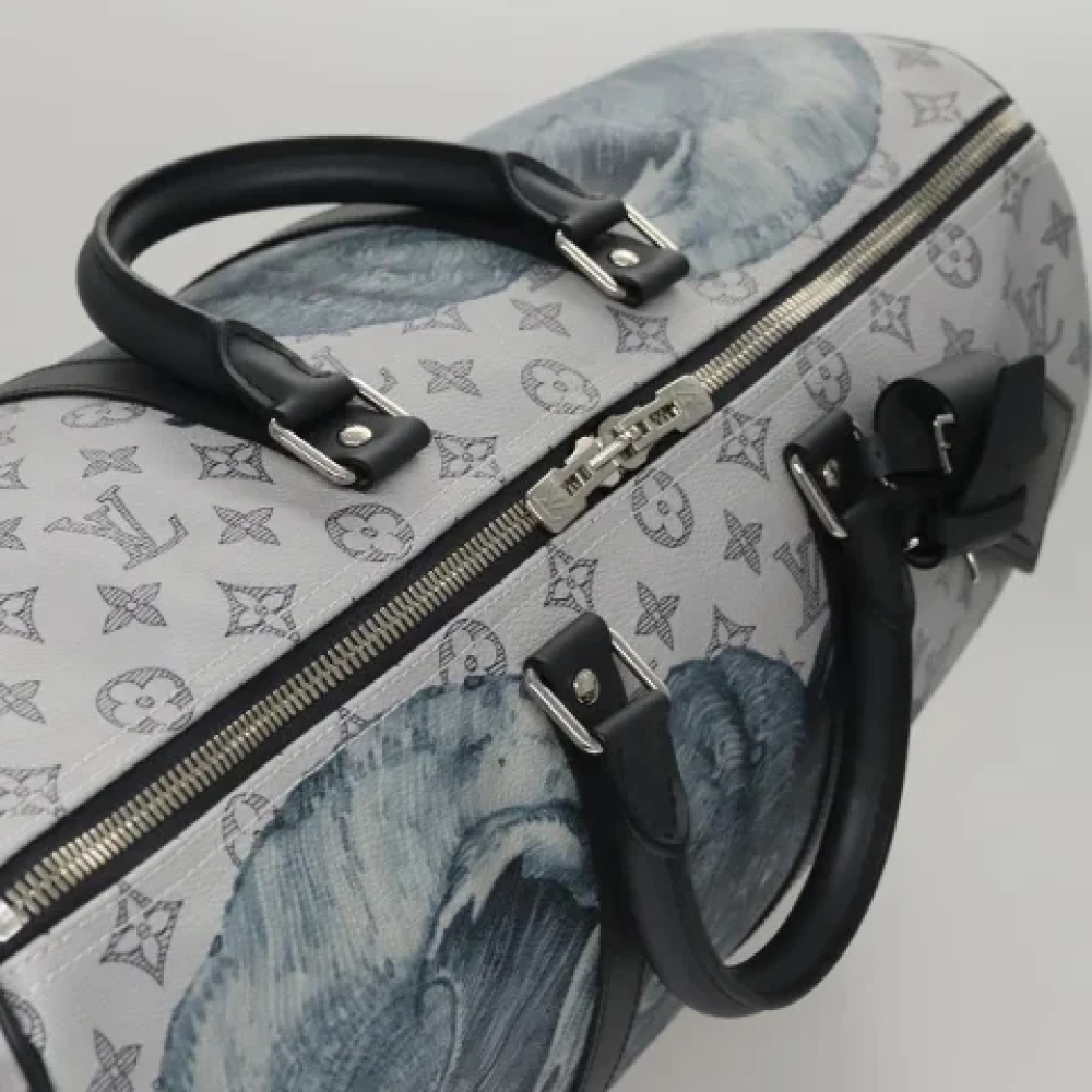 Louis Vuitton Vintage Pre-owned Canvas travel-bags Gray Dames
