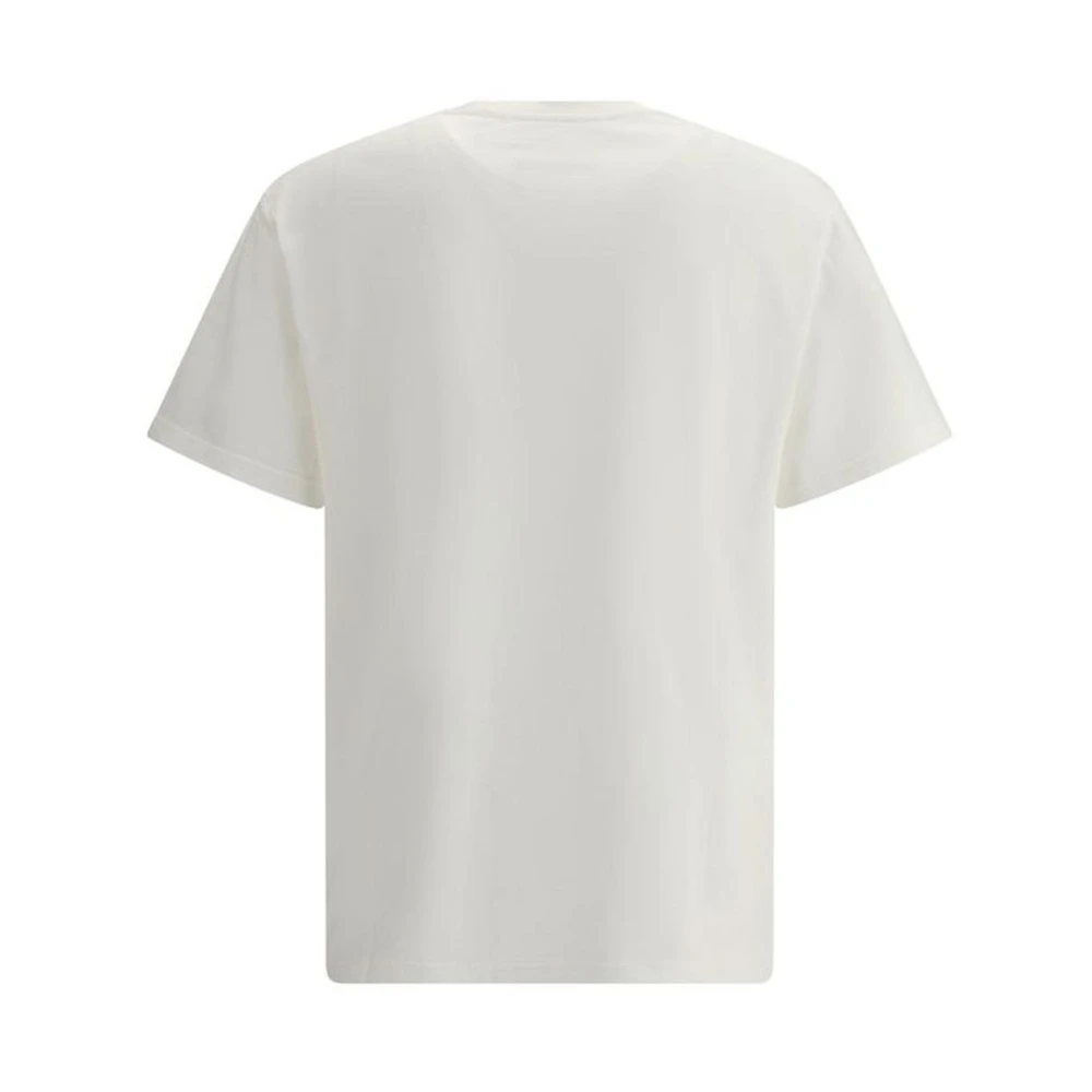 Jil Sander Iconisch Monogram Katoenen T-shirt Beige Heren