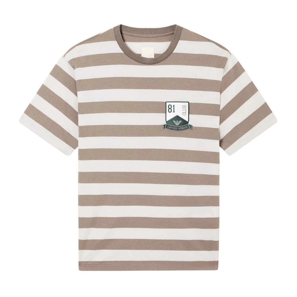Emporio Armani Herren Beige Oberteile, Mgröße: